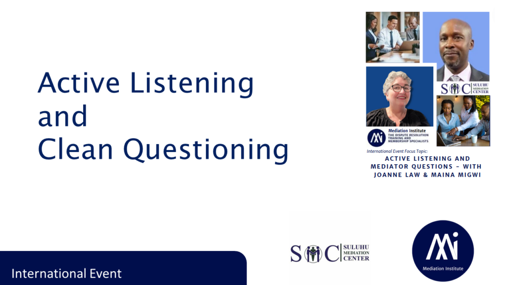 Active Listening And Clean Questions