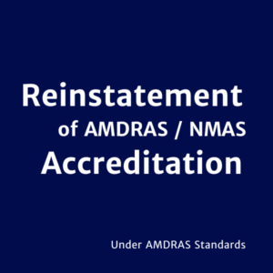 Reinstatement Of Accreditation